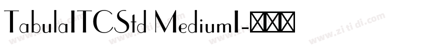 TabulaITCStd MediumI字体转换